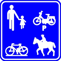 Panneau F99a : chemin réservé